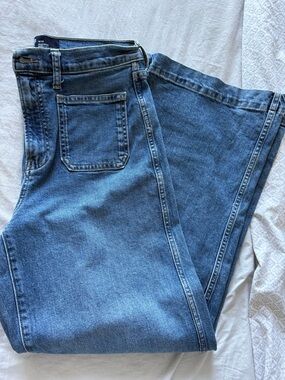 Gap Women’s wide leg crop high rise Jeans 8long (29 inseam)